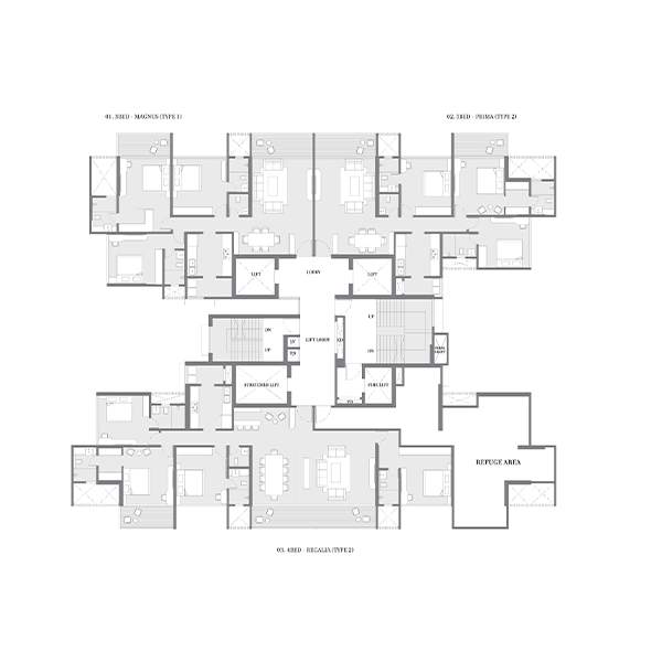 Tower C - Refuge Floor Plan